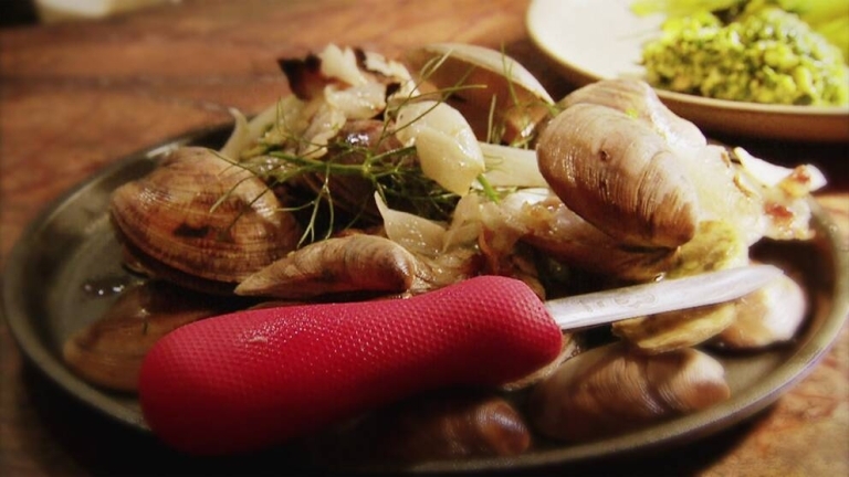 Saltrökta musslor och ostron