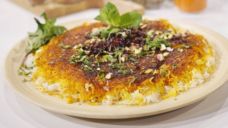 Persiskt ris tahdig.