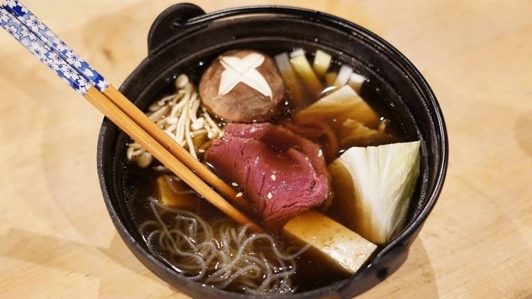 Japansk fondue – Shabu shabu på älg.