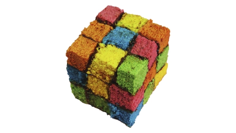 Rubiks kub-tårta